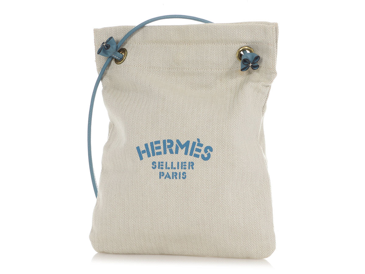 Hermès Ecru Toile Aline Grooming Bag PM1