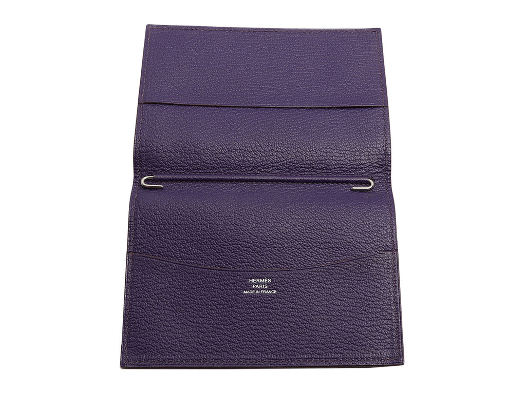 Hermès Purple Chèvre Simple Agenda Cover GM