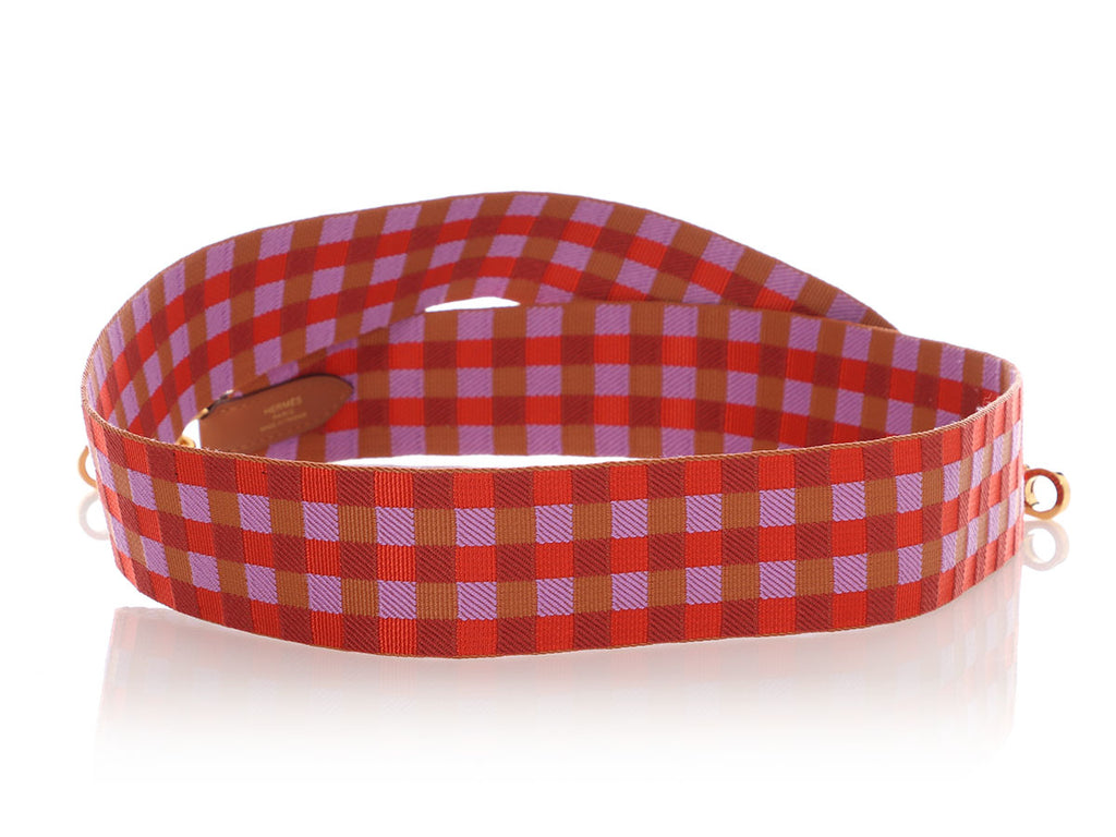 Hermès Maxi Toile and Swift Quadrille Strap 50mm