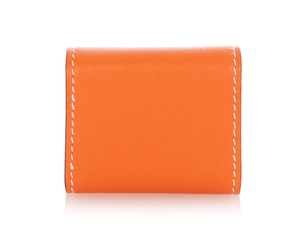 Hermès Orange Swift Mini Post-It Holder