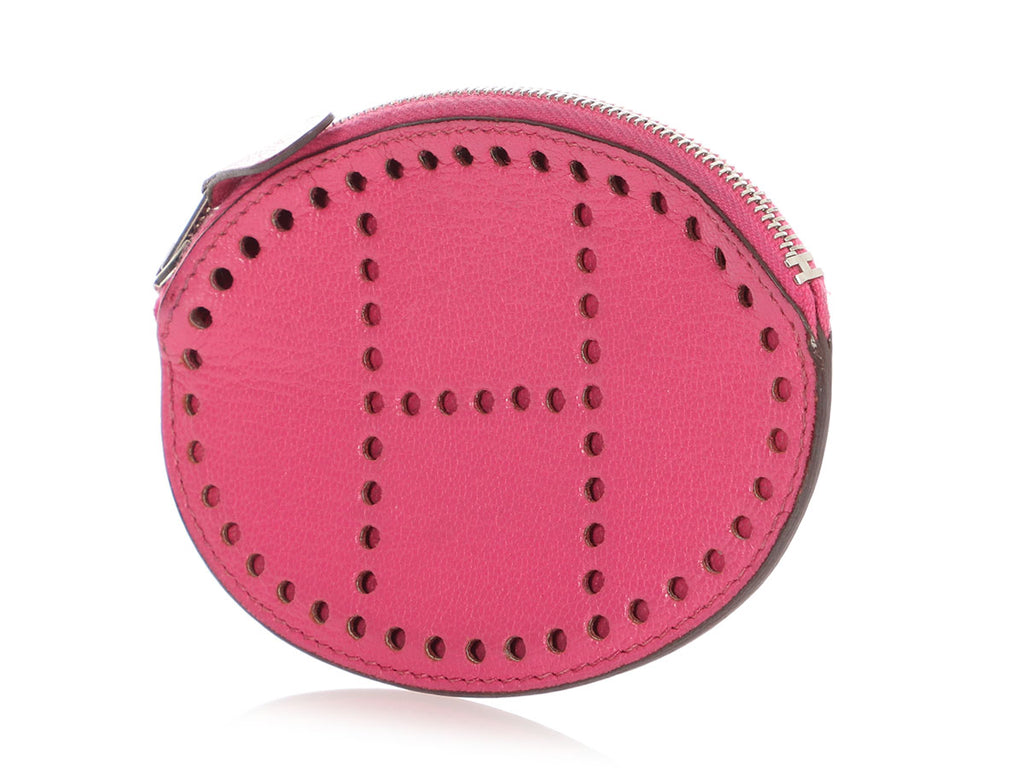 Hermès Pink Chèvre Evelyne Coin Purse