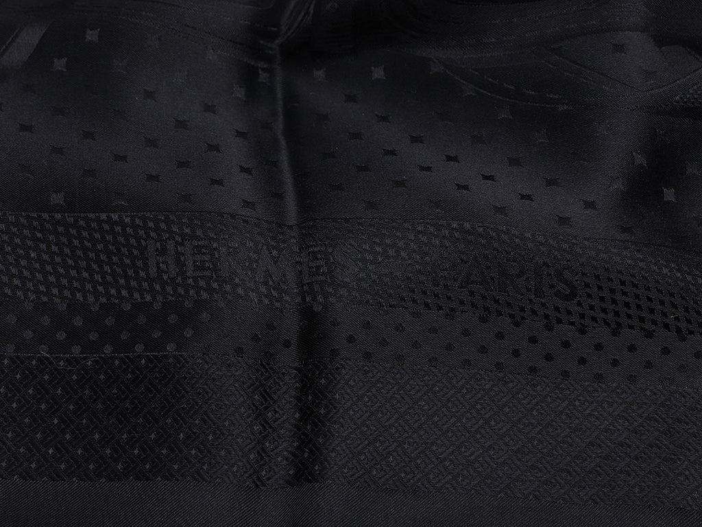 Hermès Marine Coaching Giant Silk Scarf 140cm