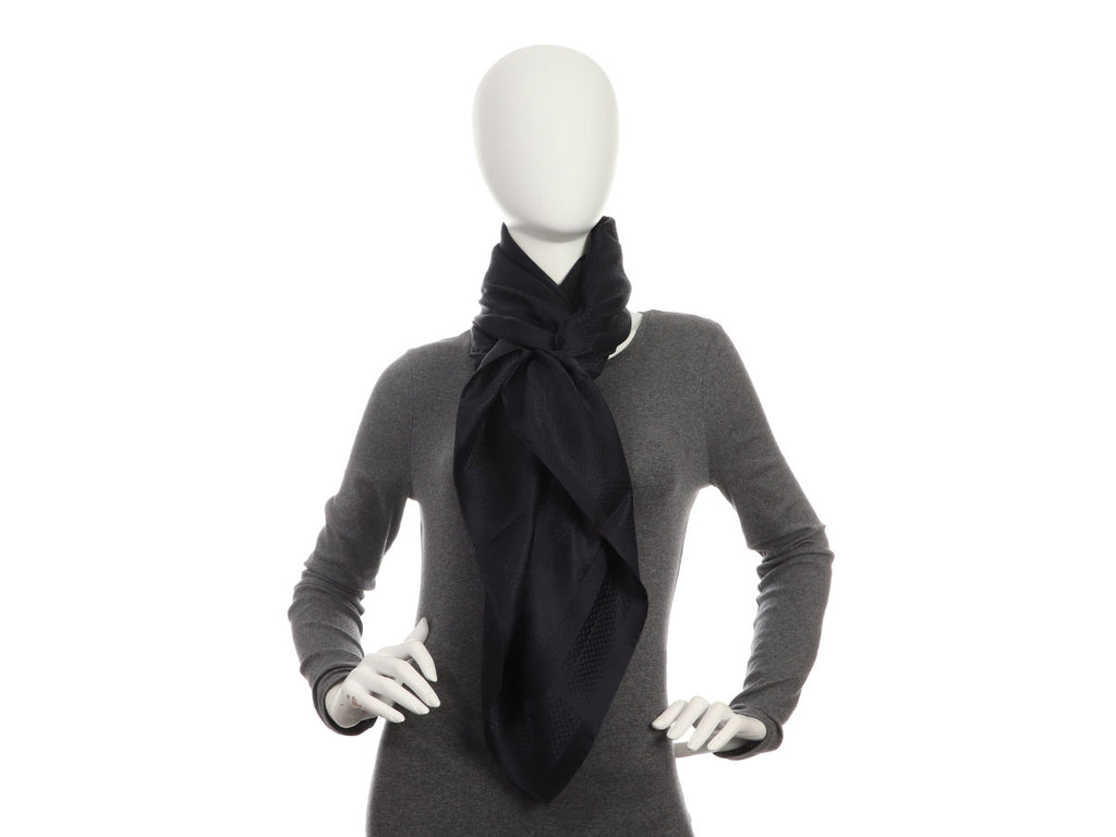 Hermès Marine Coaching Giant Silk Scarf 140cm