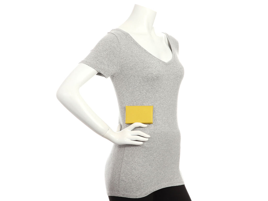 Hermès Jaune Chèvre Calvi Card Holder