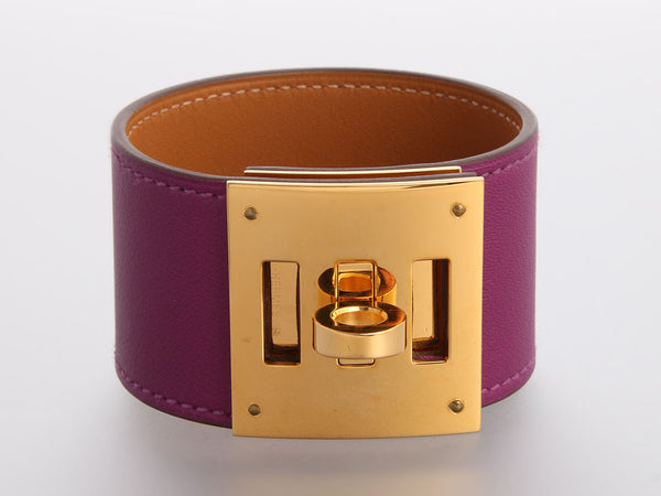 Hermès Anemone Swift Kelly Dog Bracelet