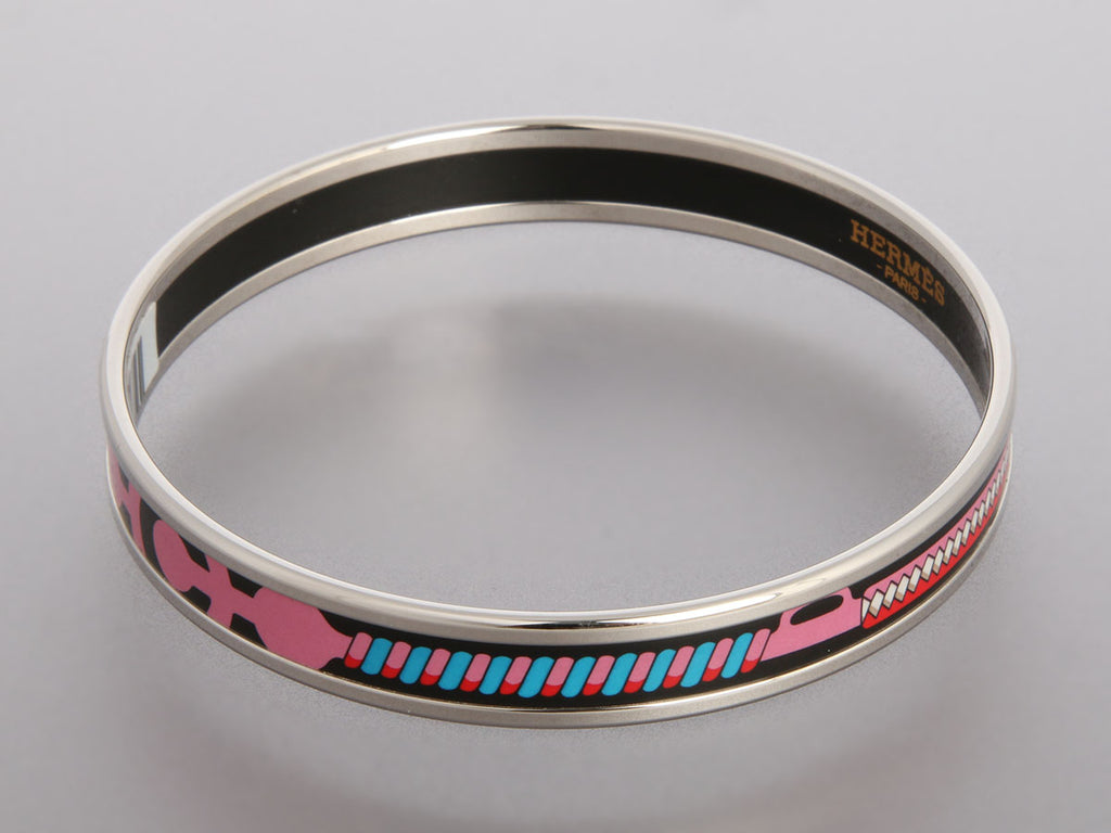 Hermès Narrow Enamel Panoplie Equestre Bangle