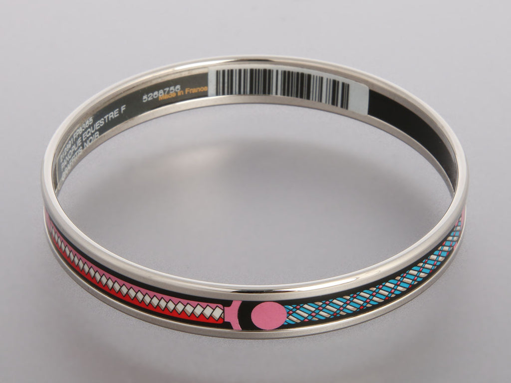 Hermès Narrow Enamel Panoplie Equestre Bangle