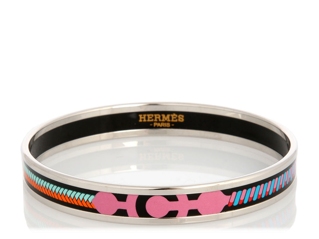 Hermès Narrow Enamel Panoplie Equestre Bangle