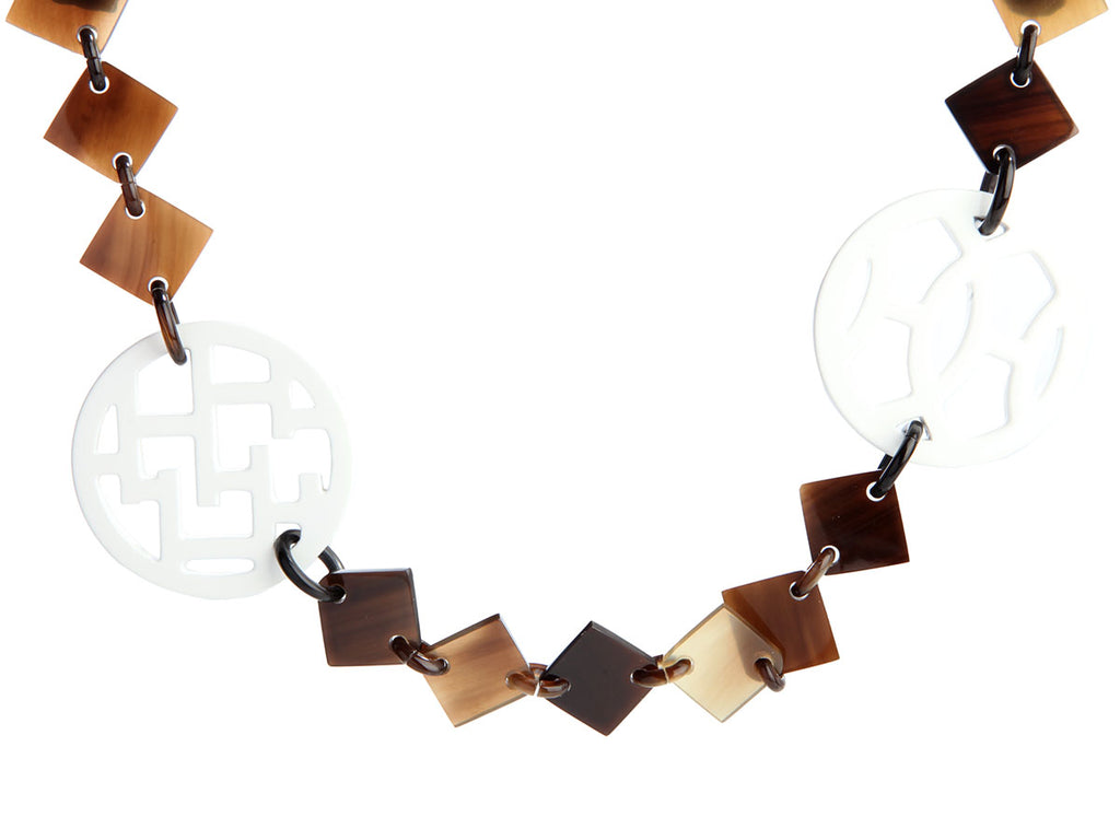 Hermès Horn Deva Long Necklace