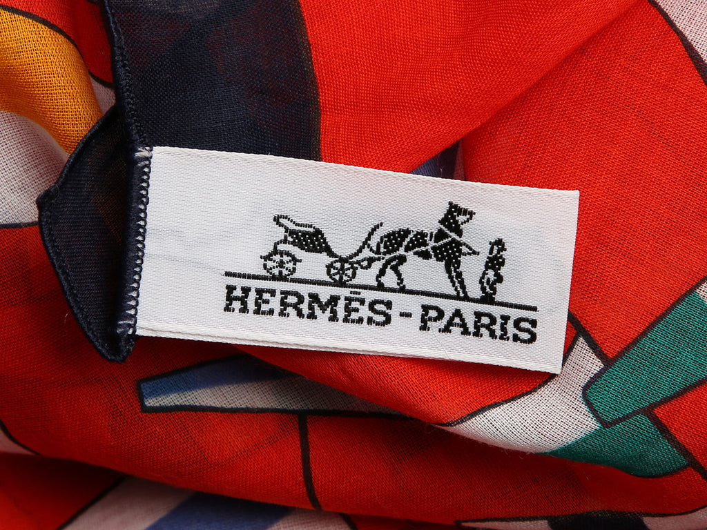 Hermès Boat Flags Cotton Pareo