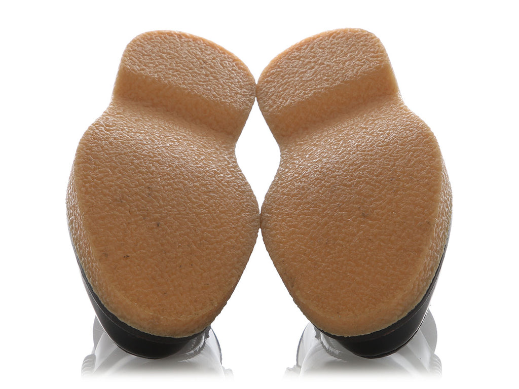 Hermes Black Dublin Loafers
