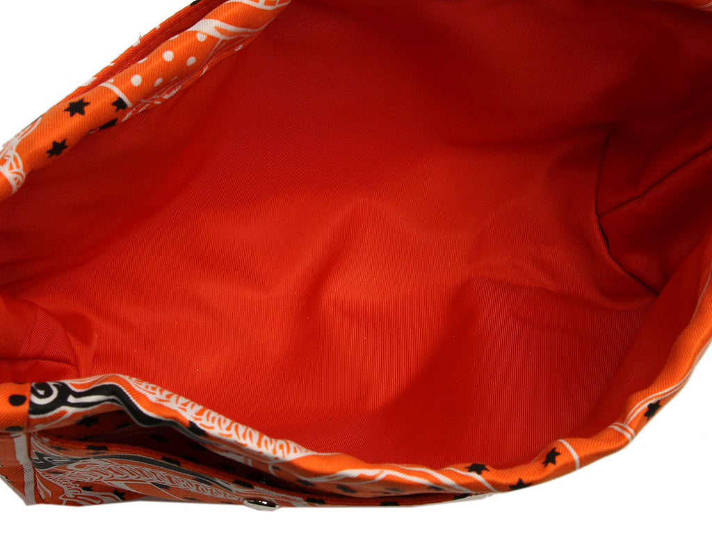 Hermès Orange Silk Eperon d’Or Bandana Fourbi 20 Insert
