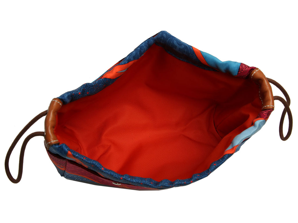 Hermès Multicolor Silk Carré en Cravates Fourbi 20 Insert