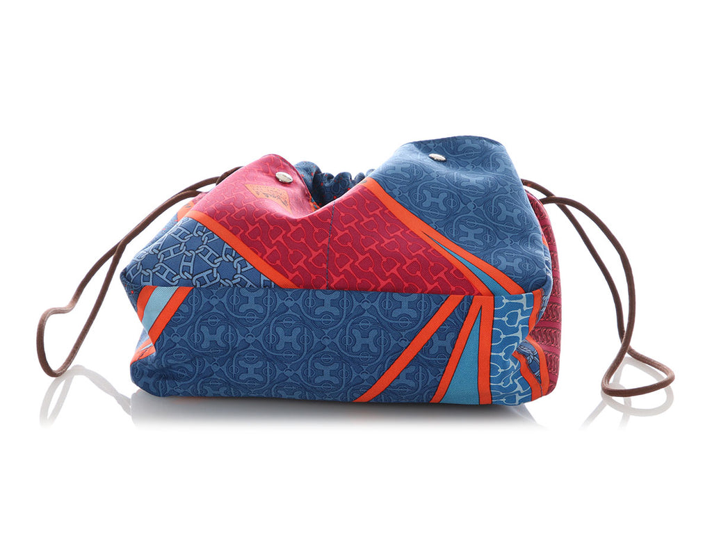 Hermès Multicolor Silk Carré en Cravates Fourbi 20 Insert