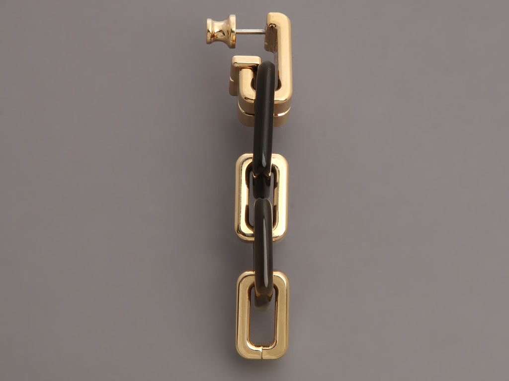 Hermès Horn Etrivière Earrings