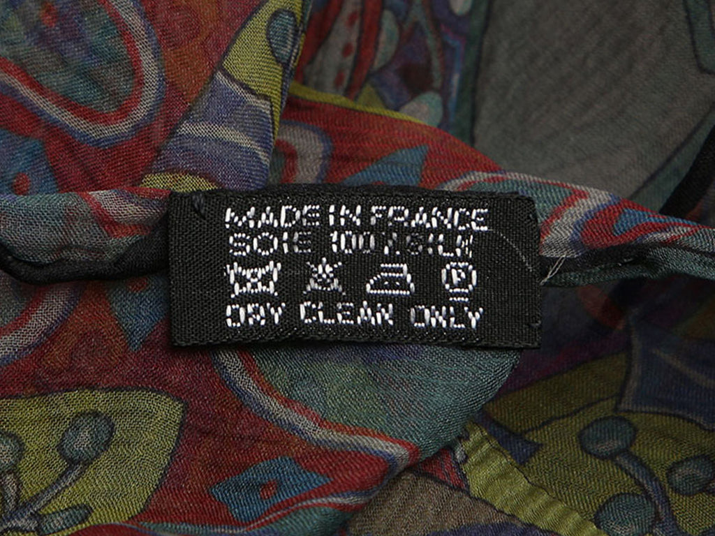 Hermès Axis Mundi Mousseline Shawl 140cm