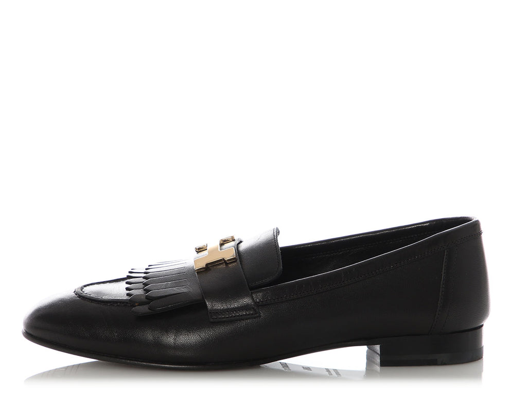 HR.Y1111.07 Hermès Black Royal Loafers