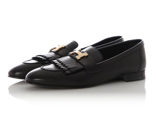 HR.Y1111.07 Hermès Black Royal Loafers