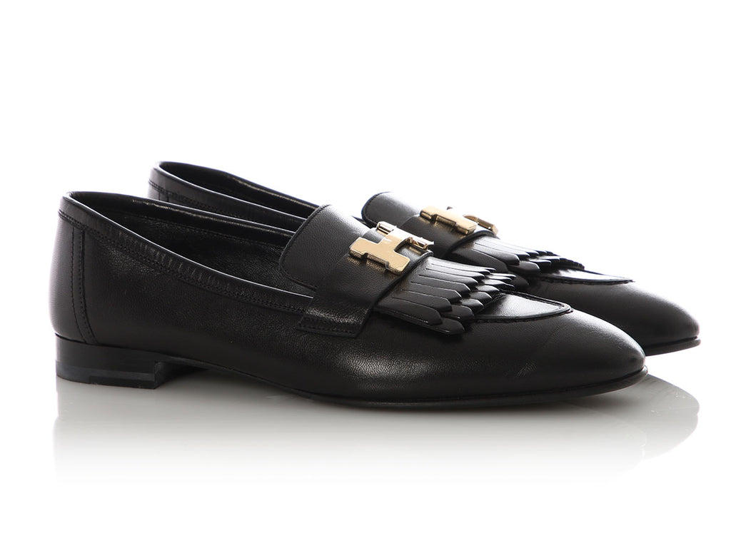 HR.Y1111.07 Hermès Black Royal Loafers