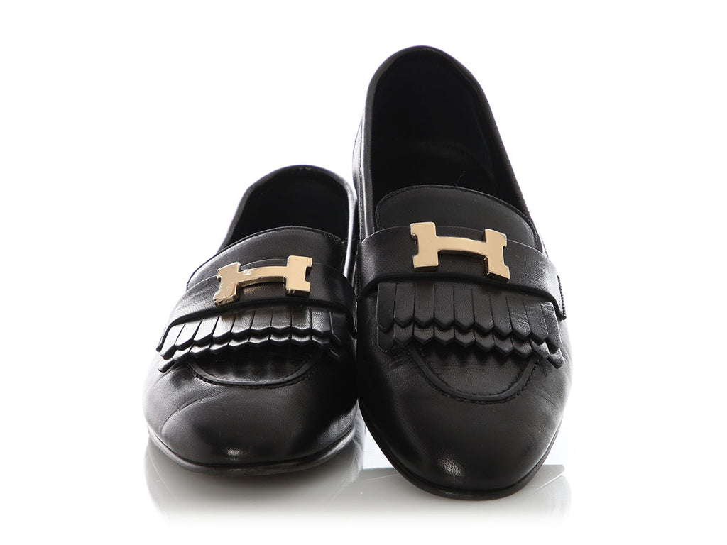 HR.Y1111.07 Hermès Black Royal Loafers