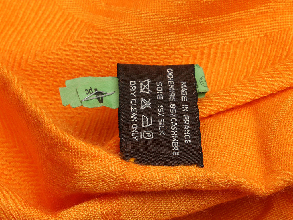 Hermès Orange New Libris Stole