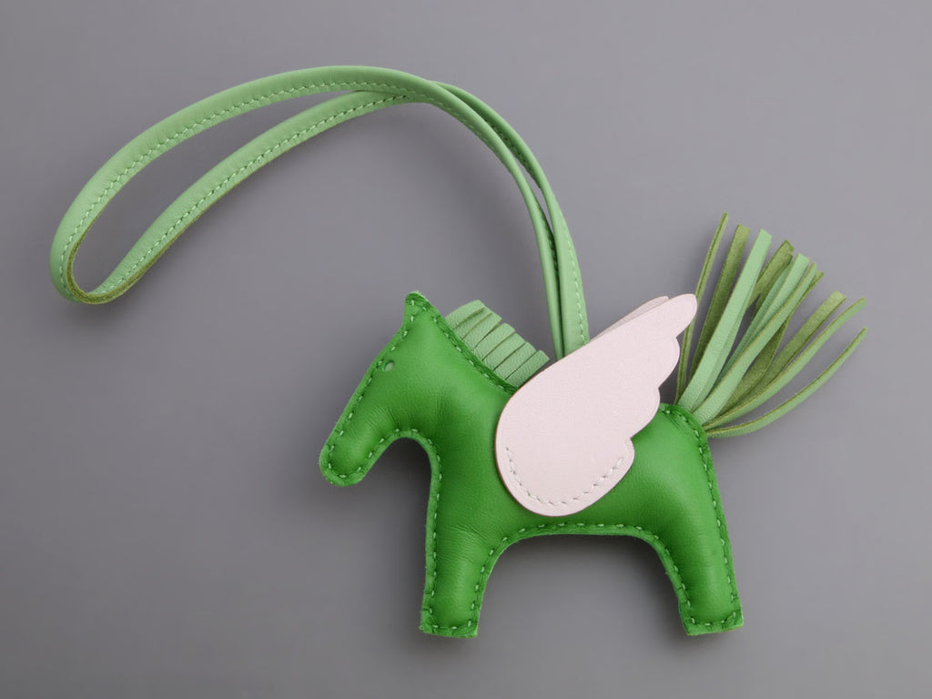 Hermès Vert Yucca Lambskin Rodeo Pégase PM