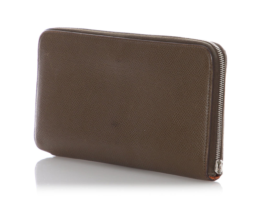 Hermès Etoupe Epsom Silk’In Long Wallet