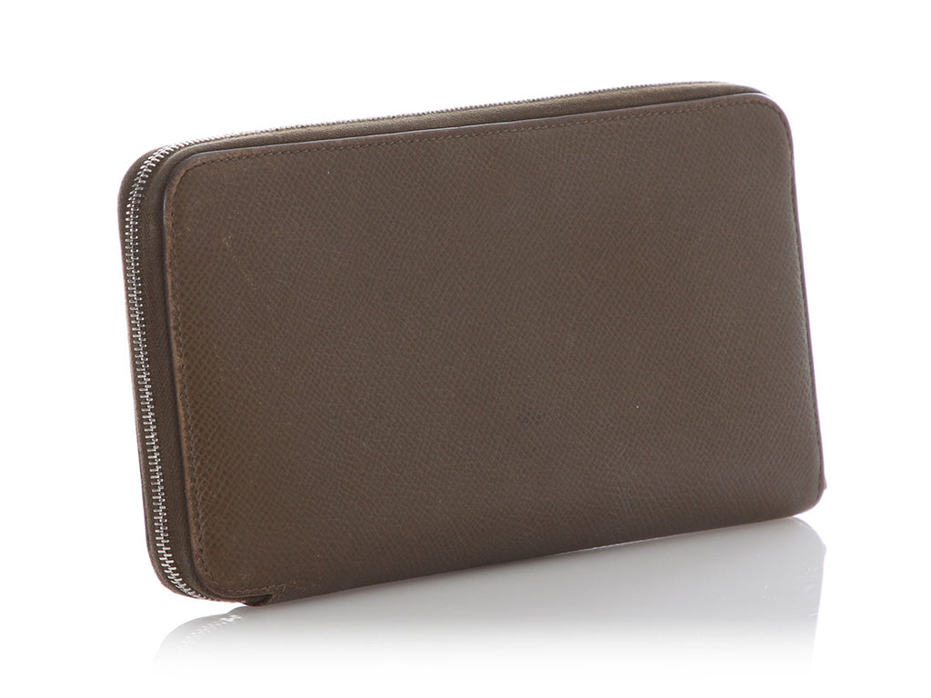 Hermès Etoupe Epsom Silk’In Long Wallet