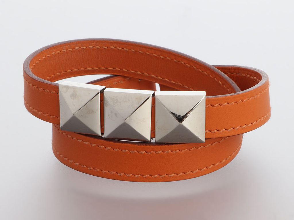 Hermès Large Feu Swift Médor Double Tour Bracelet