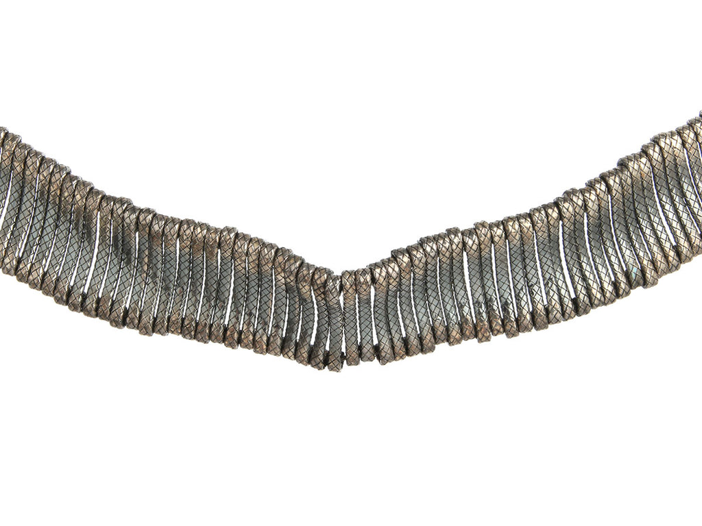 Bottega Veneta Sterling Silver Flex Choker