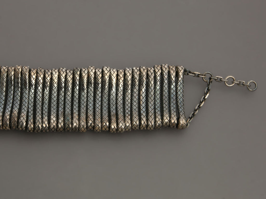 Bottega Veneta Sterling Silver Flex Choker