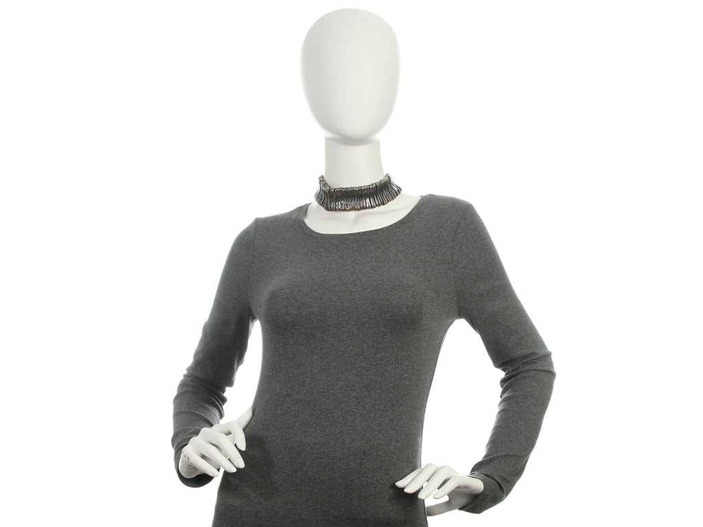 Bottega Veneta Sterling Silver Flex Choker