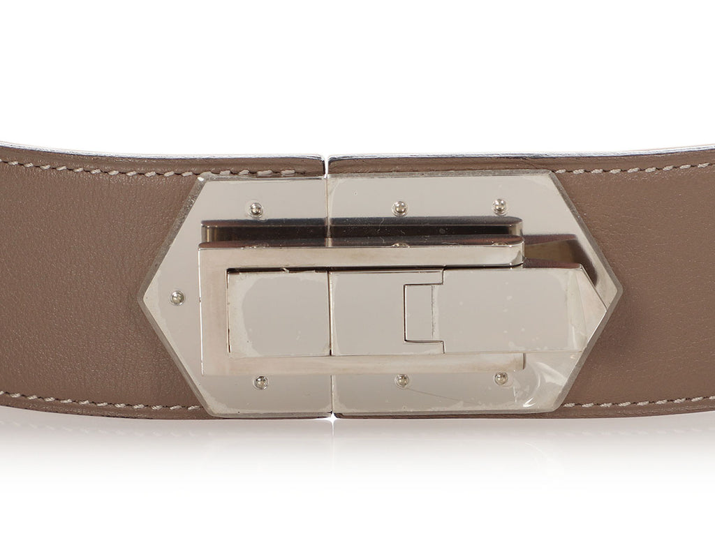 Hermès Etoupe Swift Hinged Belt