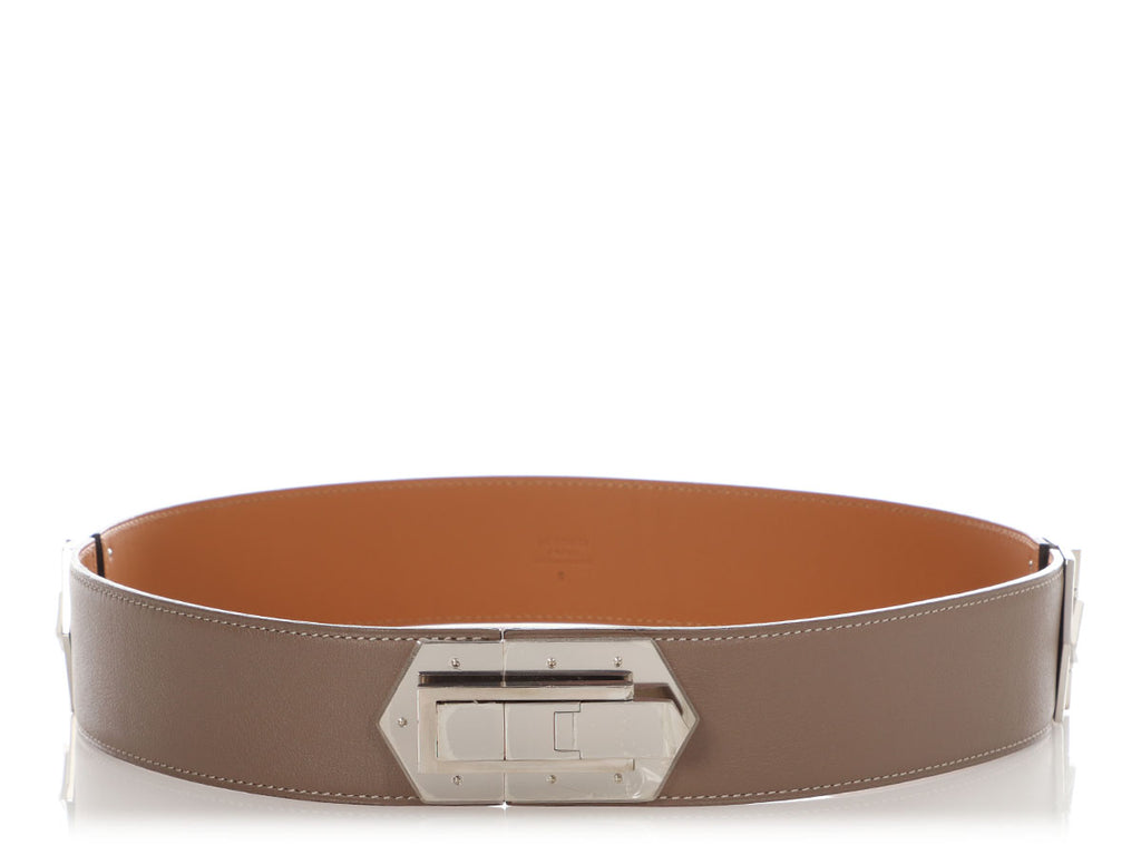 Hermès Etoupe Swift Hinged Belt