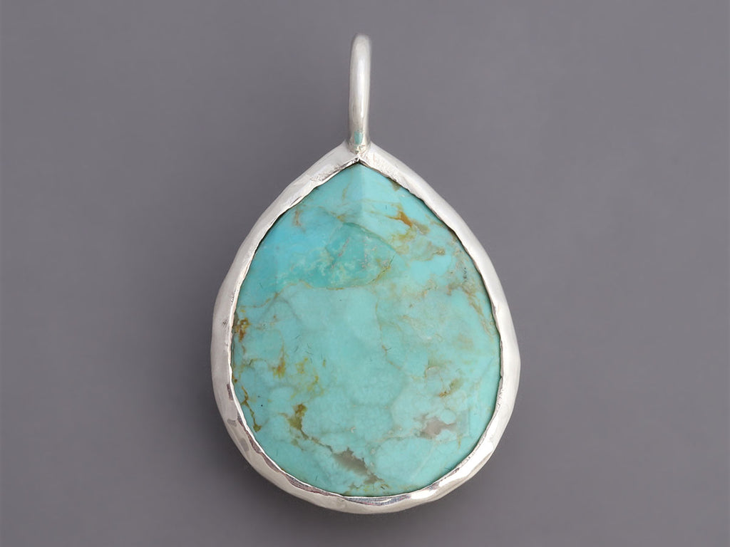 Ippolita Sterling Silver Turquoise Rock Candy Teardrop Pendant
