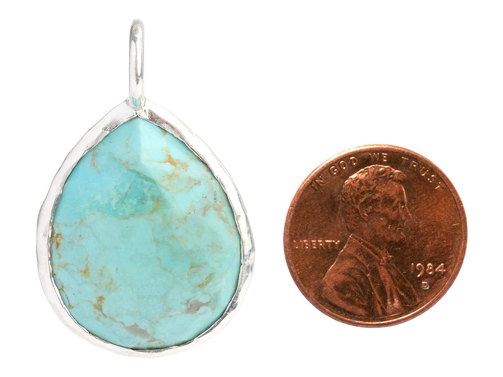 Ippolita Sterling Silver Turquoise Rock Candy Teardrop Pendant