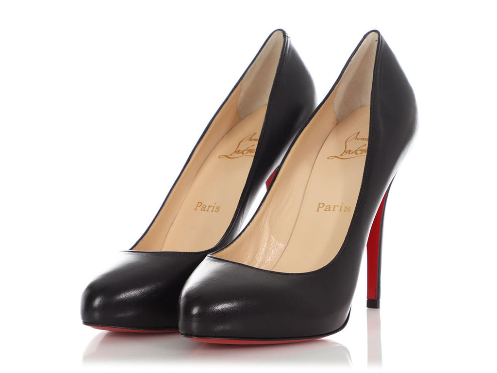 Christian Louboutin Black Leather Pumps