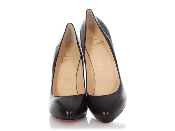 Christian Louboutin Black Leather Pumps