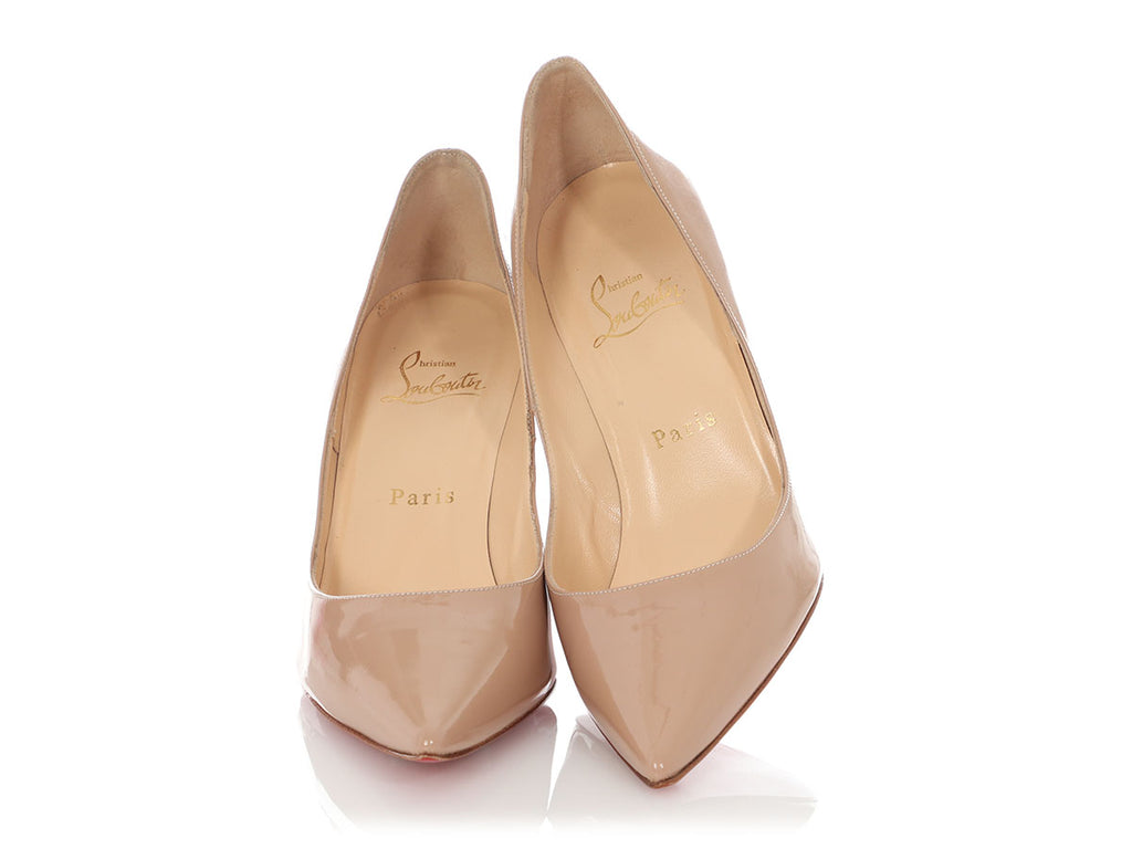 Christian Louboutin Nude Patent Pumps