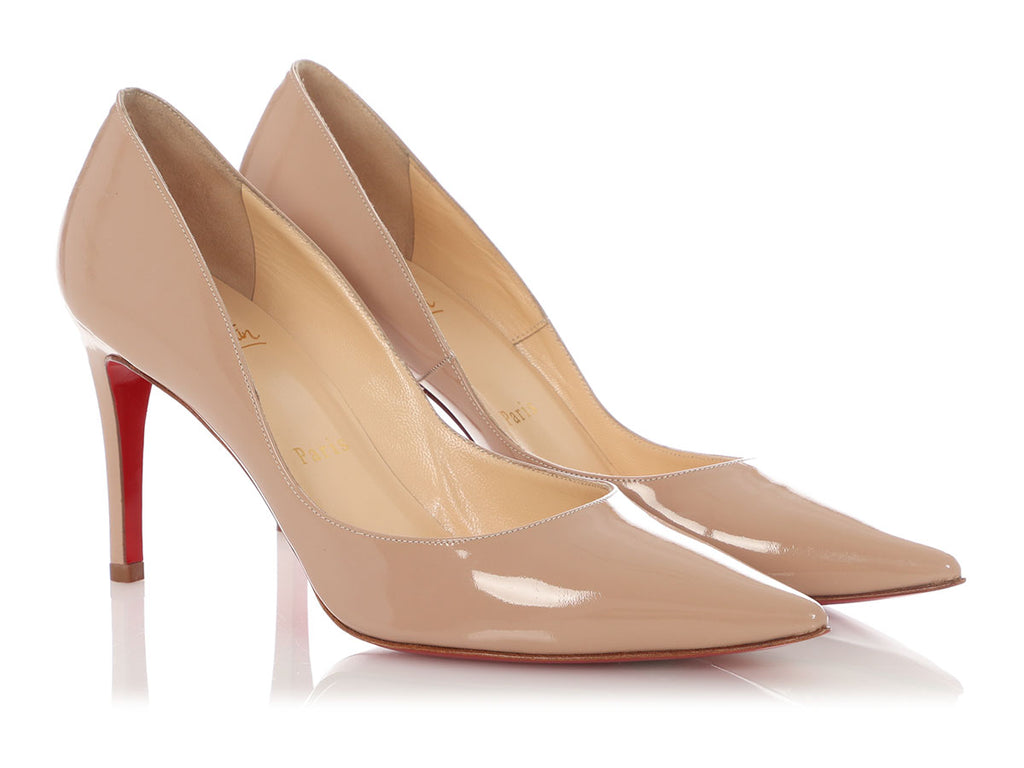 Christian Louboutin Nude Patent Pumps