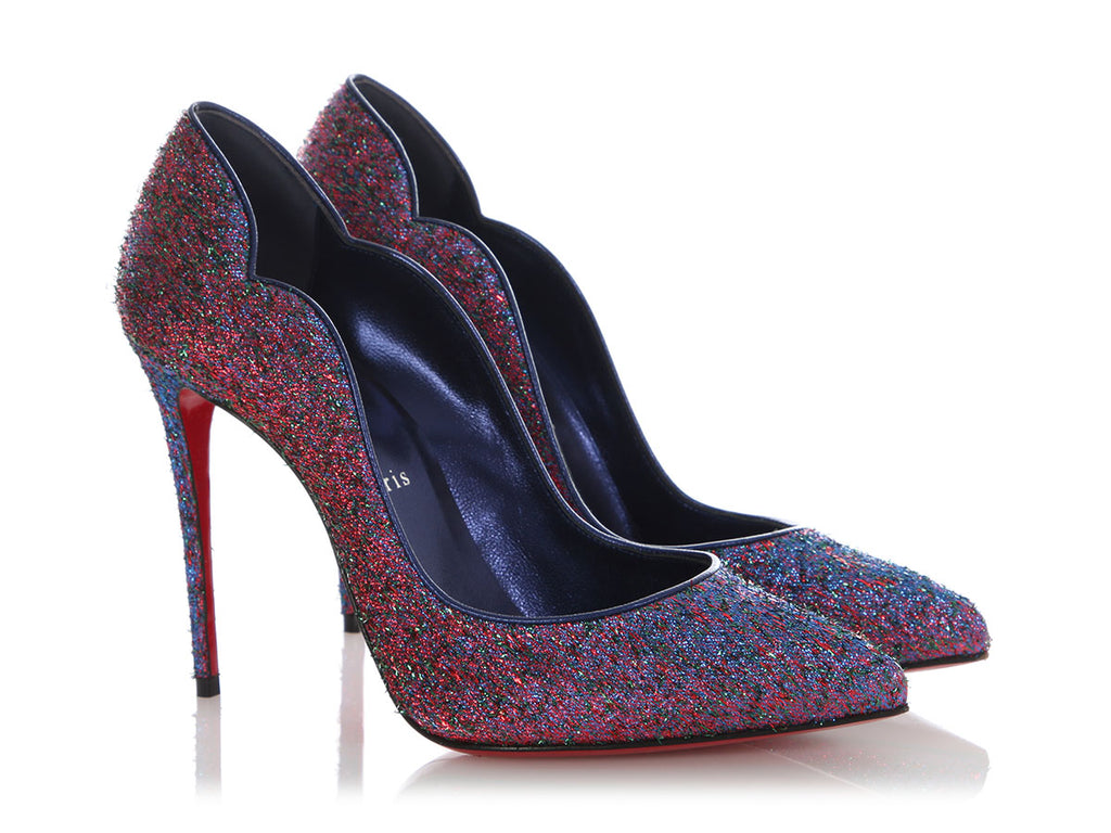 Christian Louboutin Starlight Lurex Hot Chick 100 Pumps