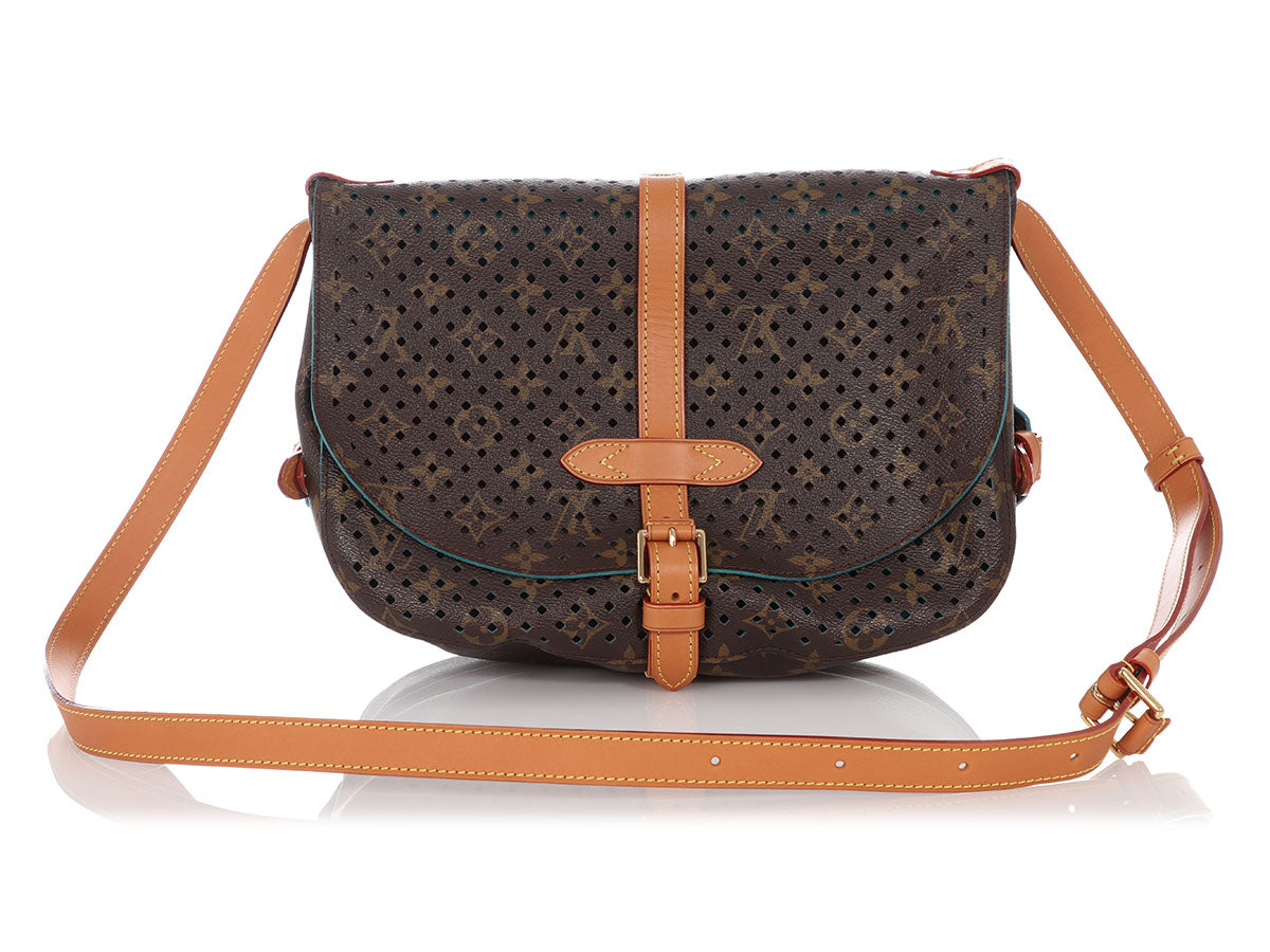 Louis Vuitton Flore Saumur Handbag Perforated Monogram Canvas - ShopStyle  Crossbody Bags