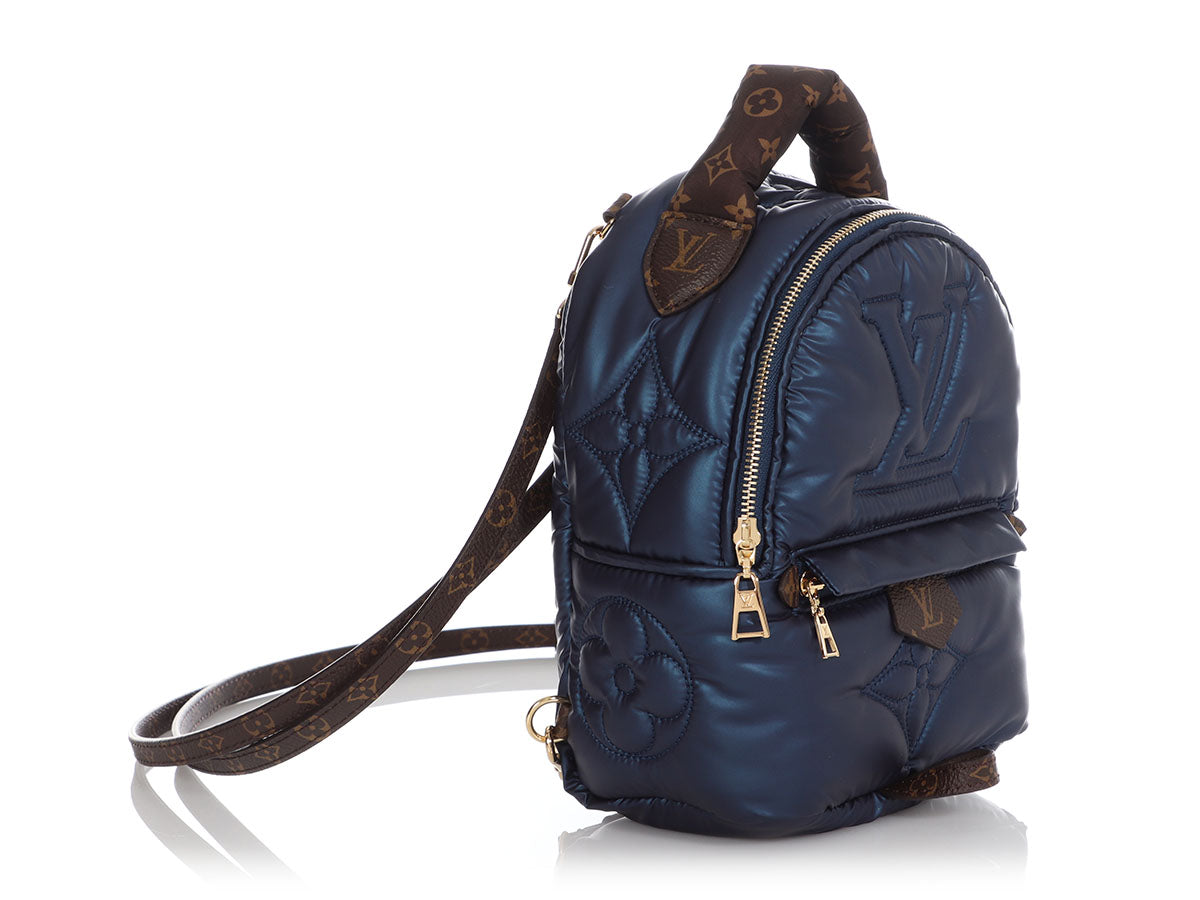 louis vuitton backpack mini blue Louis Vuitton Mini Navy Pillow Palm Springs Backpack
