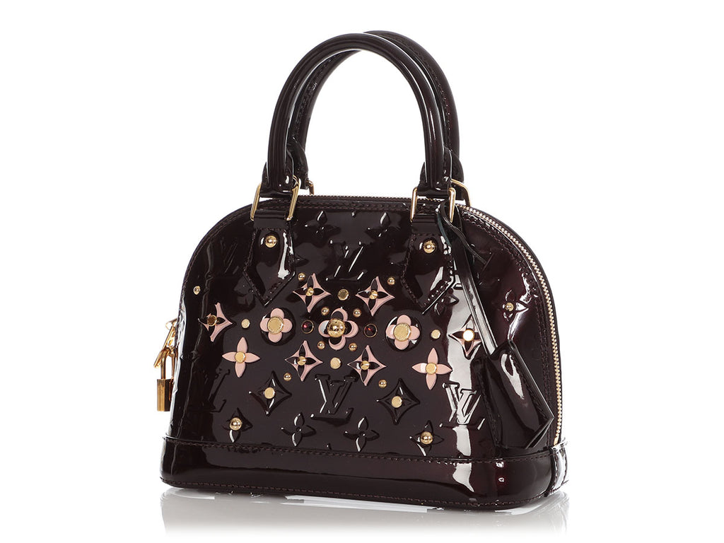 Louis Vuitton Amarante Monogram Vernis Flower Alma BB