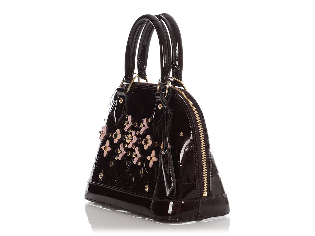 Louis Vuitton Amarante Monogram Vernis Flower Alma BB