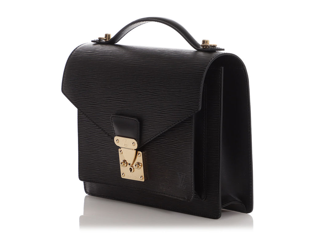 Louis Vuitton Black Epi Monceau 28