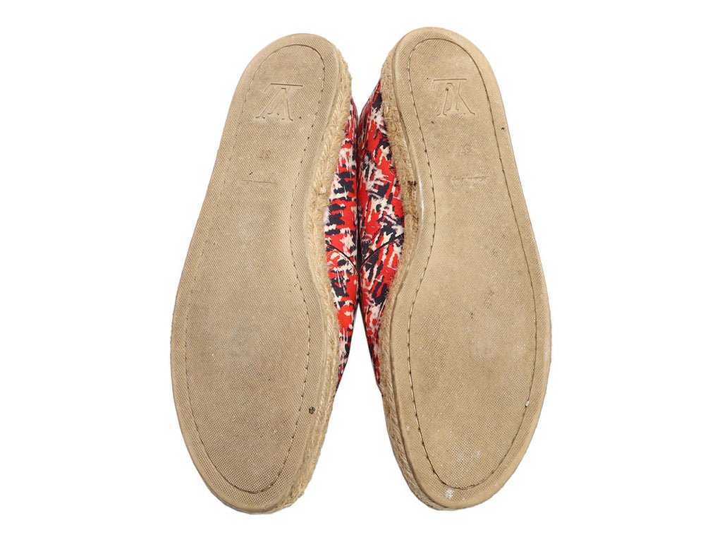 Louis Vuitton Red Postcard Espadrilles