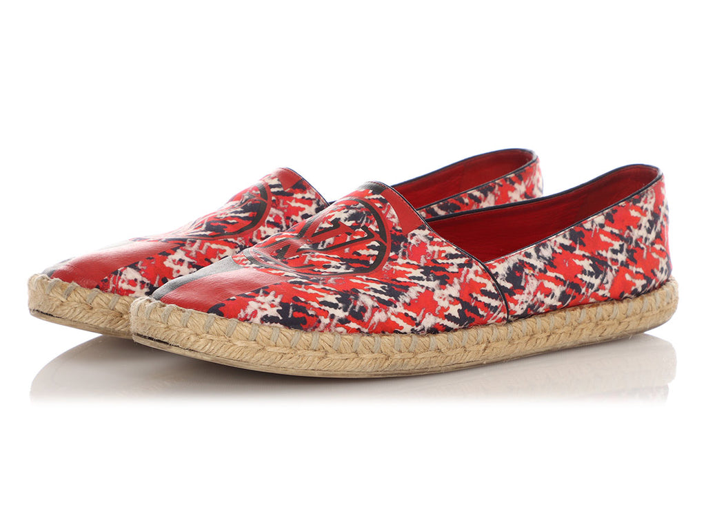 Louis Vuitton Red Postcard Espadrilles