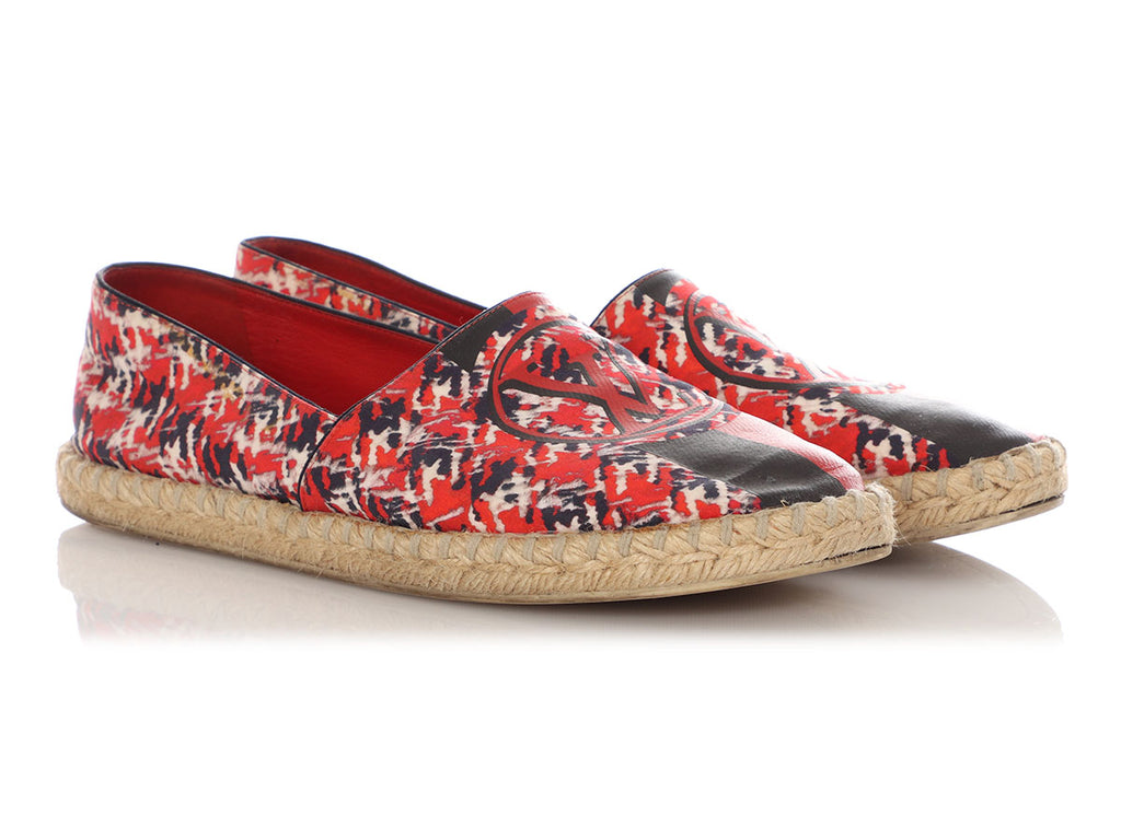 Louis Vuitton Red Postcard Espadrilles