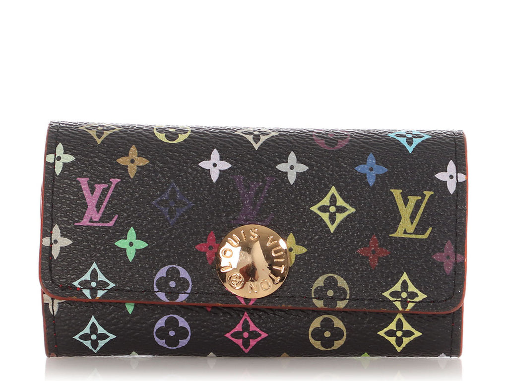 Louis Vuitton Black Multicolore Monogram Multicles Four Key Holder